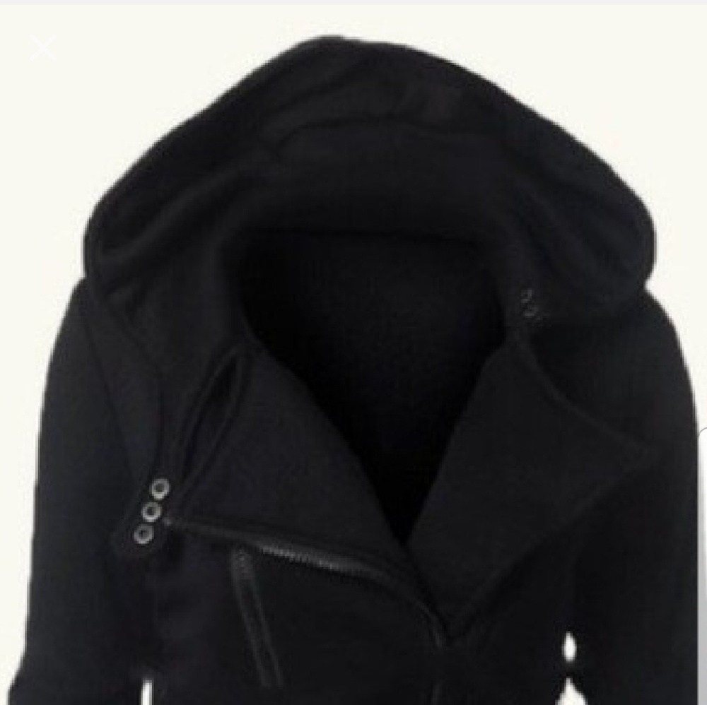 BLACK JACKET ZIP HOODIE - Picture 3 of 5